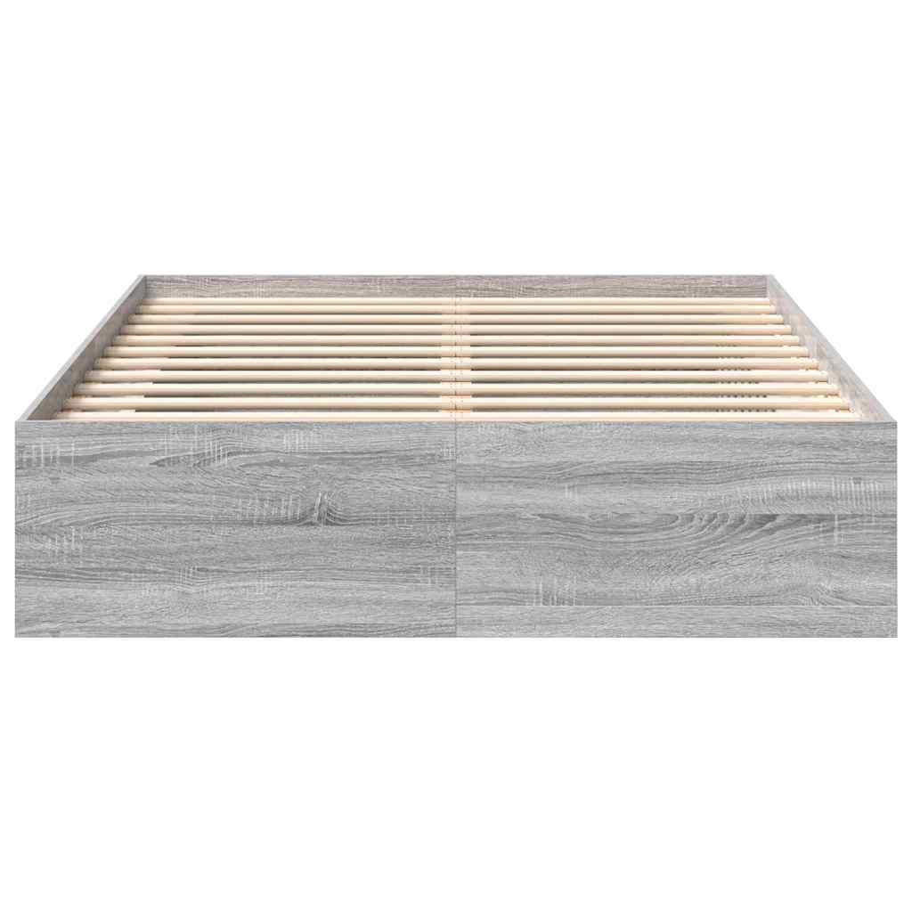 vidaXL Cadru de pat King Size, sonoma gri, 150x200 cm vidaXL Cadru de pat King Size, sonoma gri, 150x200 cm