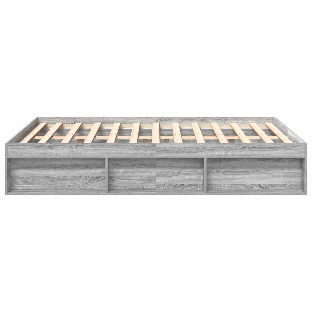 vidaXL Cadru de pat King Size, sonoma gri, 150x200 cm vidaXL Cadru de pat King Size, sonoma gri, 150x200 cm