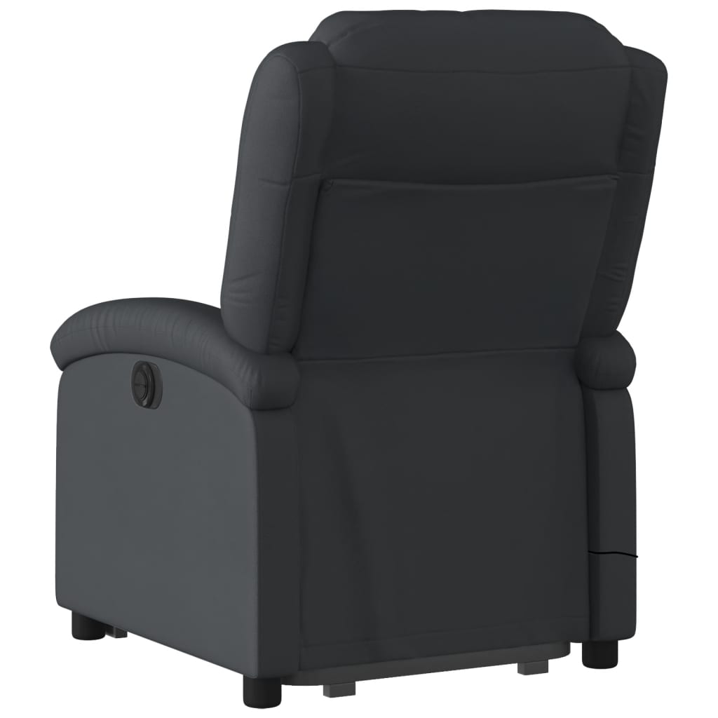 vidaXL Fotoliu electric masaj rabatabil cu ridicare, negru