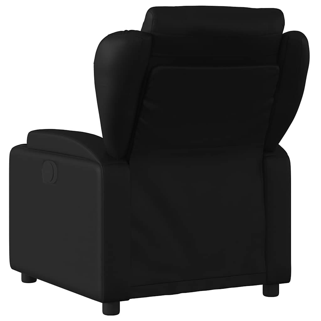 vidaXL Fotoliu electric de masaj rabatabil, negru, piele ecologică vidaXL Fotoliu electric de masaj rabatabil, negru, piele ecologică