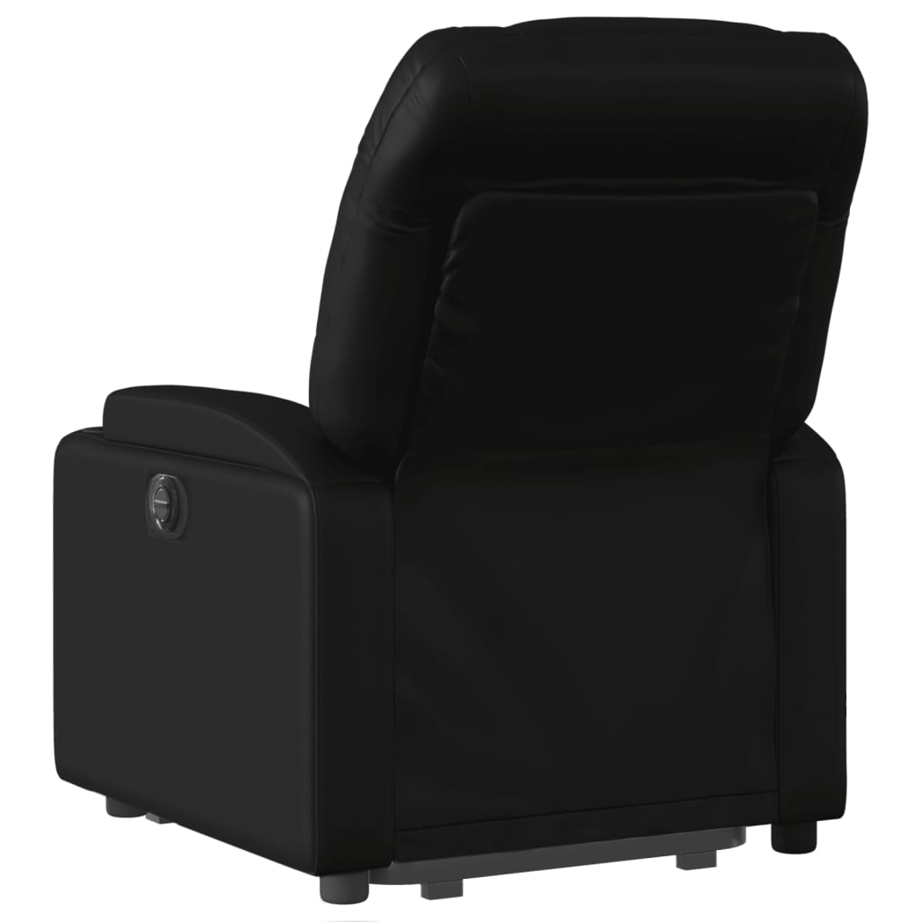 vidaXL Fotoliu electric masaj rabatabil cu ridicare, negru
