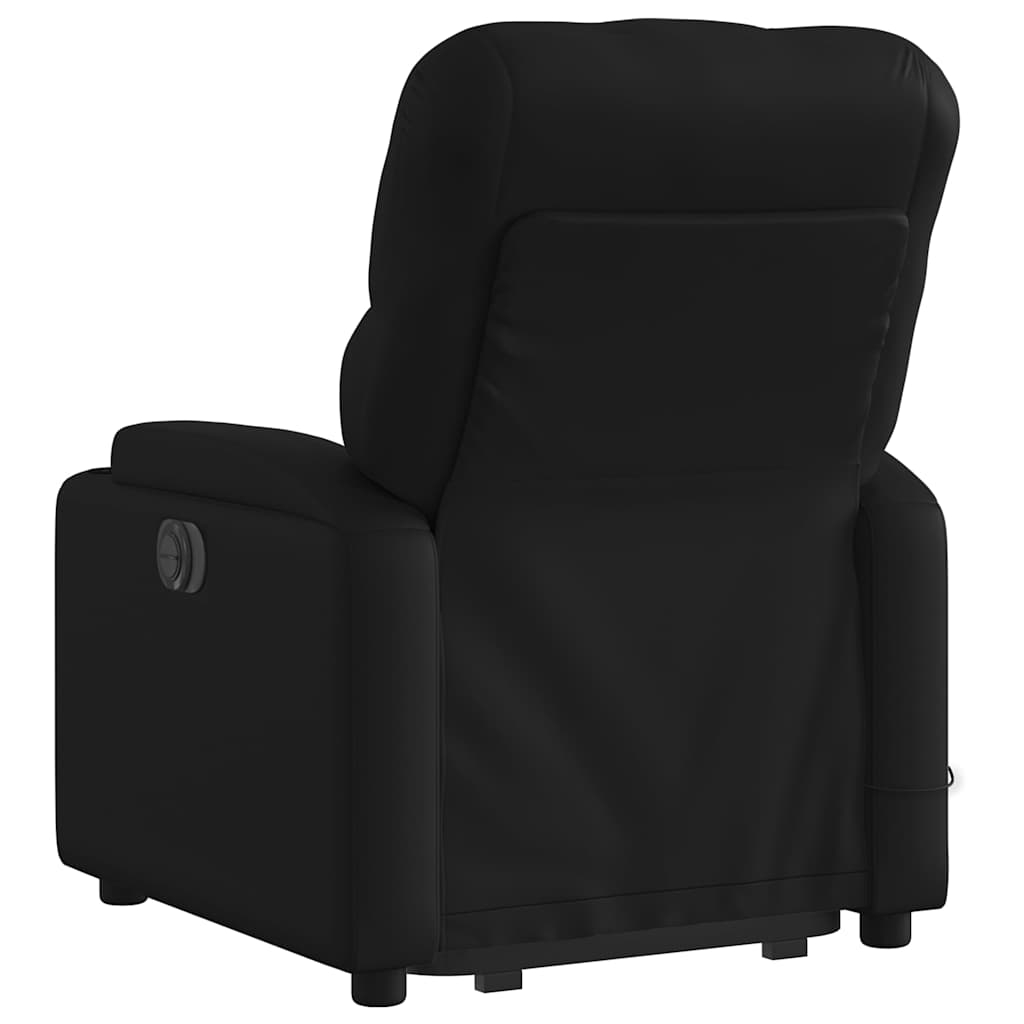 vidaXL Fotoliu electric masaj rabatabil cu ridicare, negru