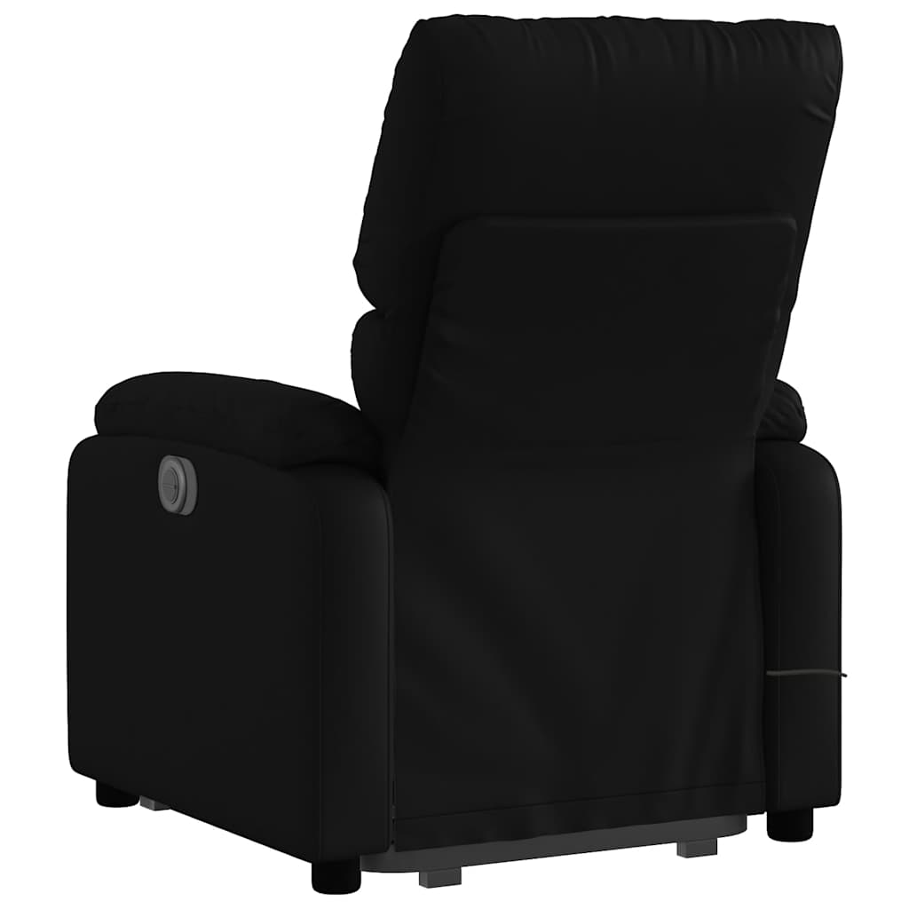 vidaXL Fotoliu electric masaj rabatabil cu ridicare, negru