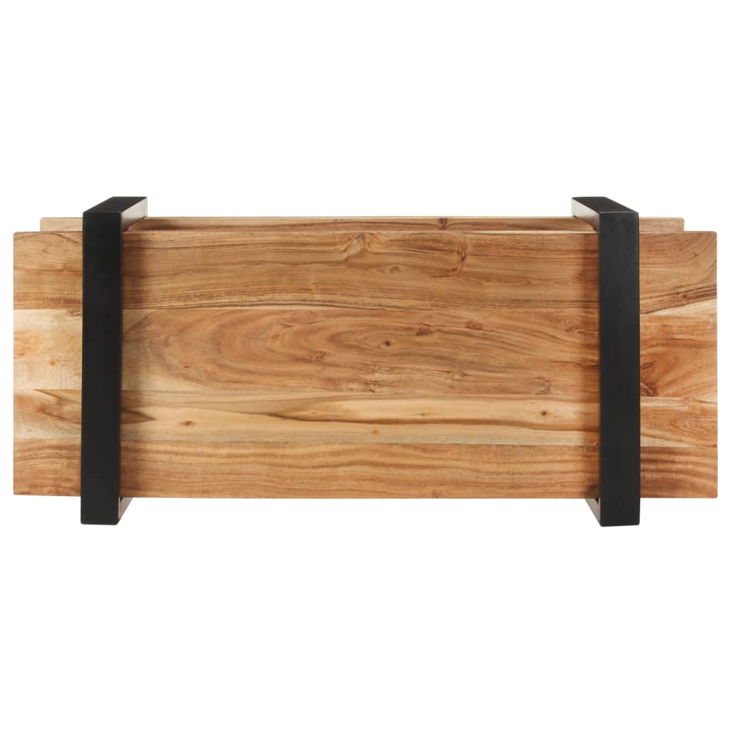 vidaXL Comodă TV, 90 x 40 x 40 cm, lemn masiv de acacia