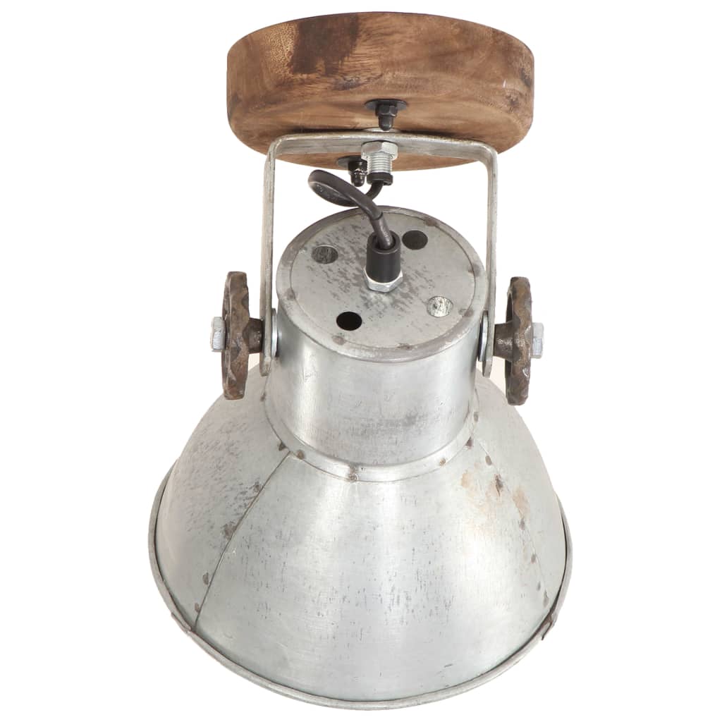 vidaXL Lămpi de perete/tavan industriale argintiu 2 buc 20x25 cm E27 vidaXL Lămpi de perete/tavan industriale argintiu 2 buc 20x25 cm E27