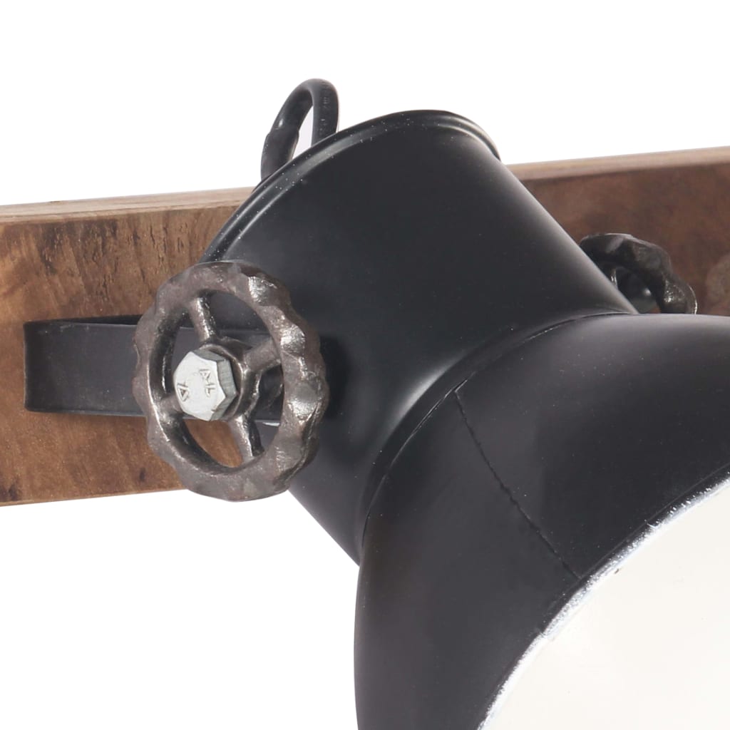 vidaXL Lampă de perete industrială, negru, 90 x 25 cm, E27 vidaXL Lampă de perete industrială, negru, 90 x 25 cm, E27