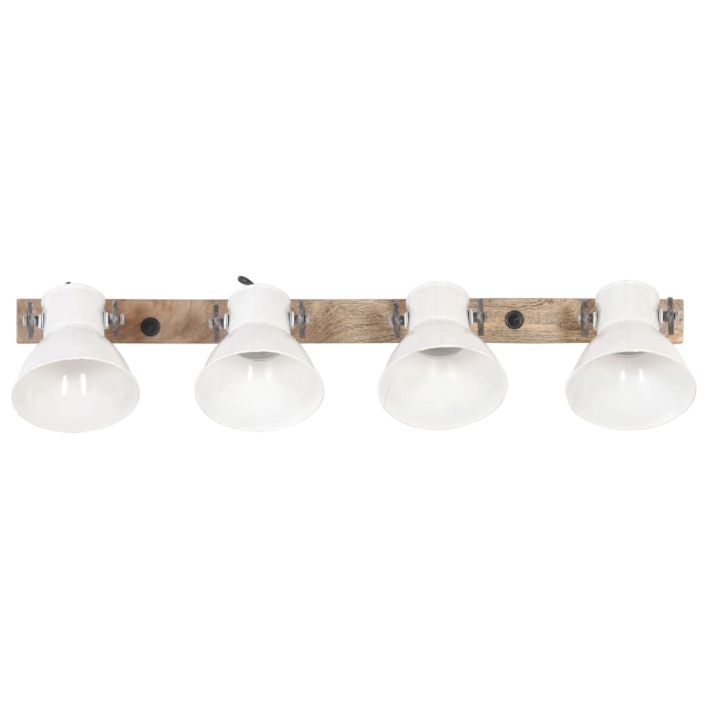 vidaXL Lampă de perete industrială, alb, 90 x 25 cm, E27 vidaXL Lampă de perete industrială, alb, 90 x 25 cm, E27