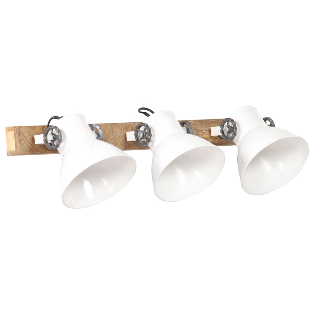 vidaXL Lampă de perete industrială, alb, 65 x 25 cm, E27 vidaXL Lampă de perete industrială, alb, 65 x 25 cm, E27