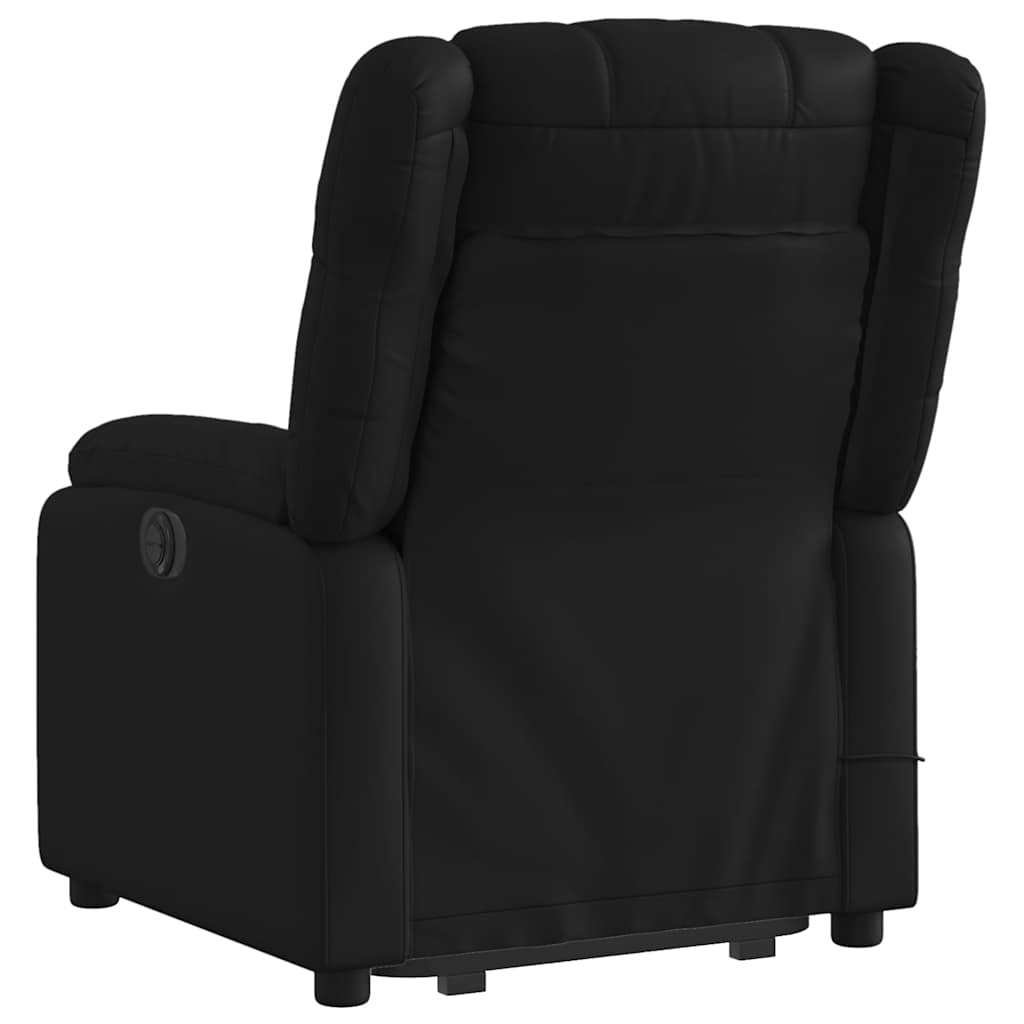 vidaXL Fotoliu electric masaj rabatabil cu ridicare, negru