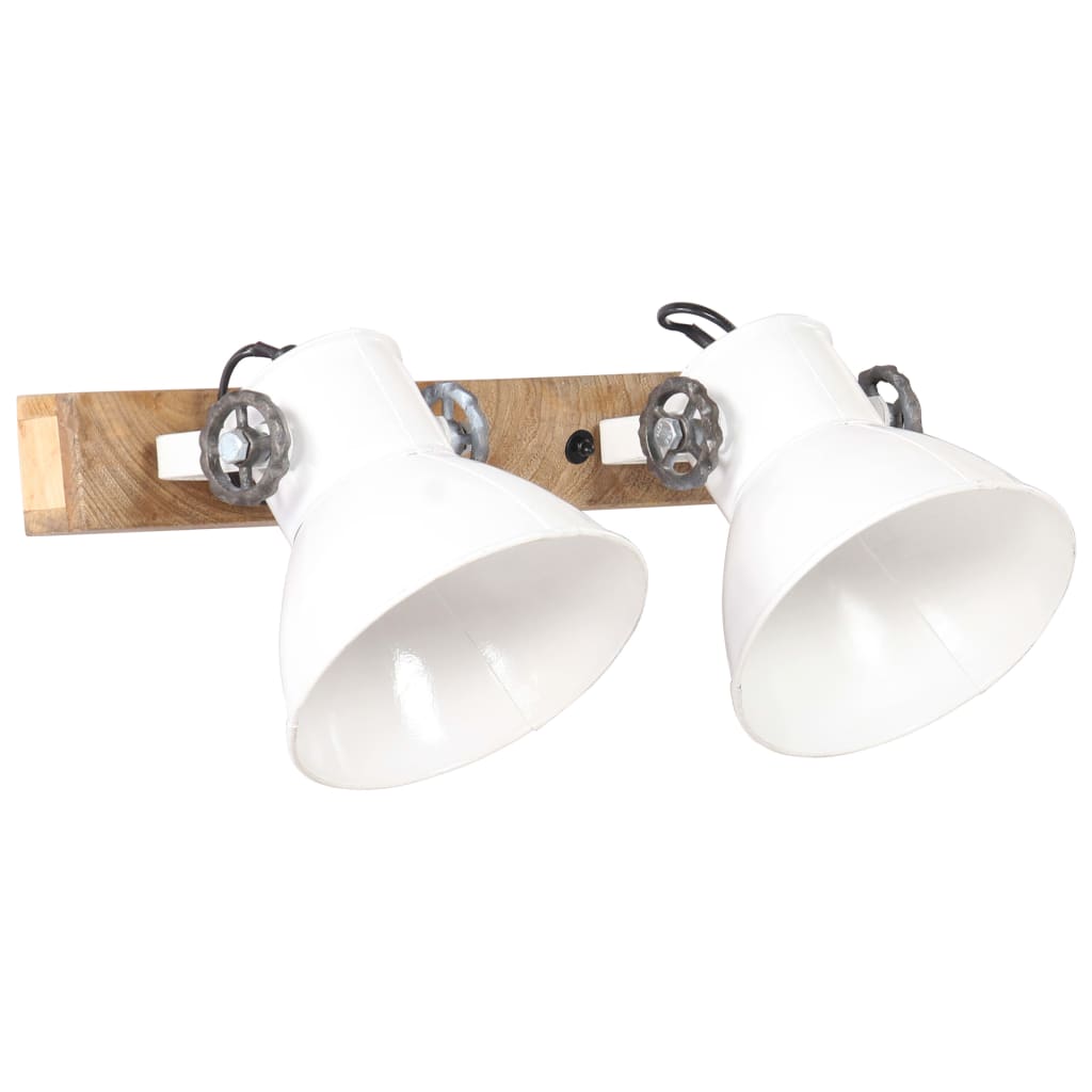 vidaXL Lampă de perete industrială, alb, 45 x 25 cm, E27 vidaXL Lampă de perete industrială, alb, 45 x 25 cm, E27