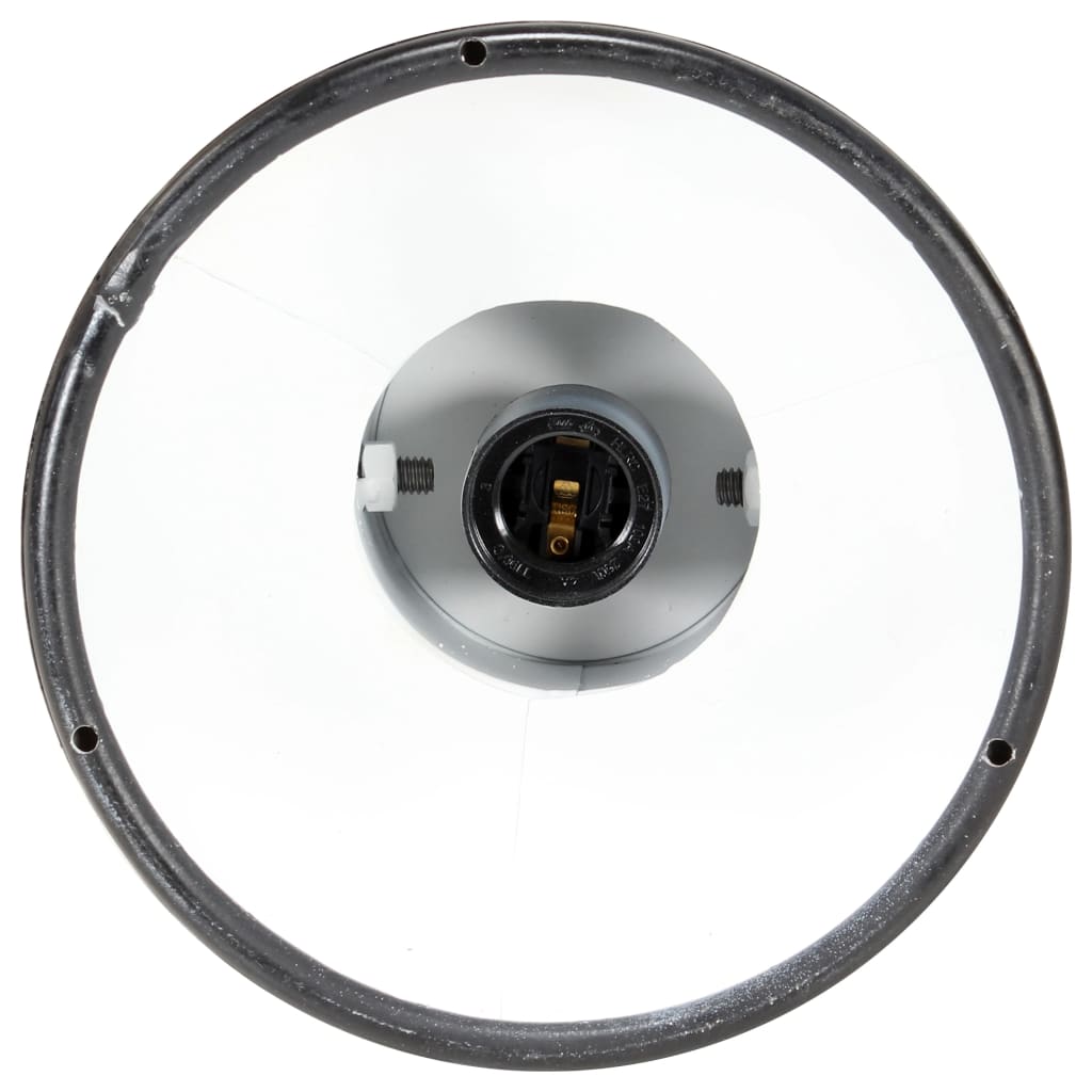 vidaXL Lampă suspendată industrială, negru, lemn de mango, E27 vidaXL Lampă suspendată industrială, negru, lemn de mango, E27