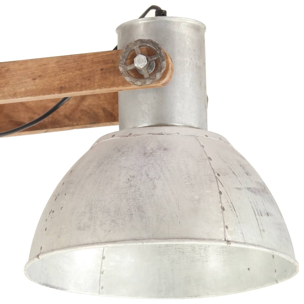 vidaXL Lampă suspendată industrială, 25 W, argintiu, 109 cm, E27 vidaXL Lampă suspendată industrială, 25 W, argintiu, 109 cm, E27