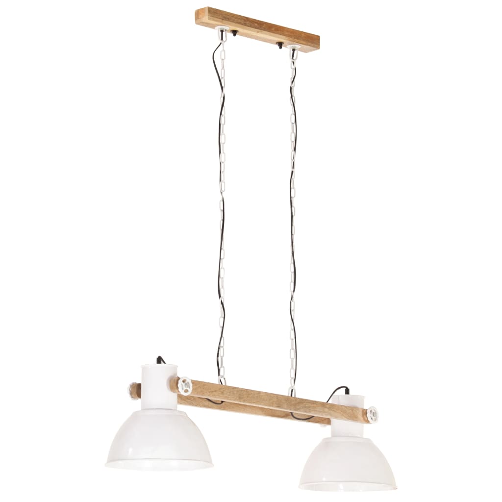 vidaXL Lampă suspendată industrială, 25 W, alb, 109 cm, E27 vidaXL Lampă suspendată industrială, 25 W, alb, 109 cm, E27