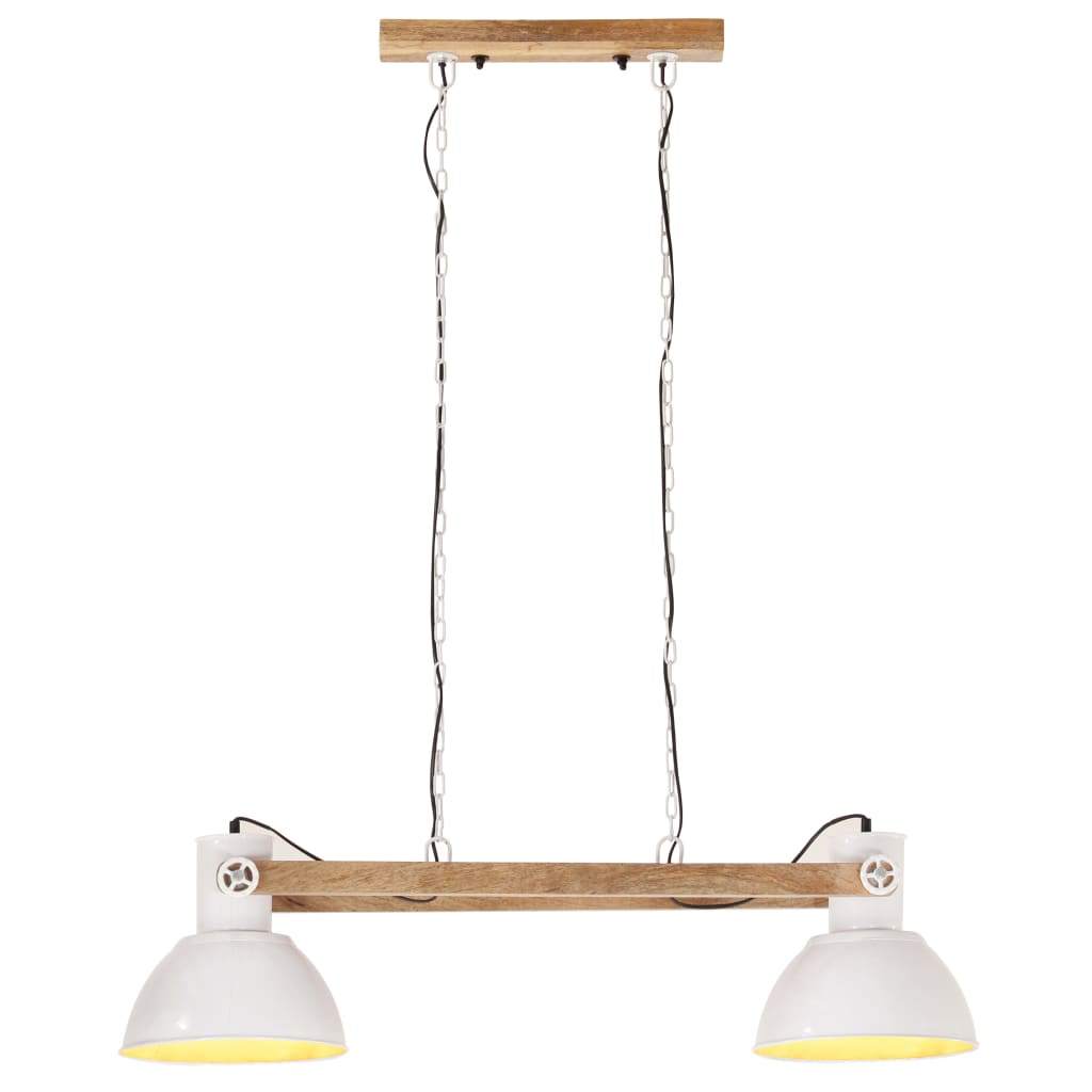 vidaXL Lampă suspendată industrială, 25 W, alb, 109 cm, E27 vidaXL Lampă suspendată industrială, 25 W, alb, 109 cm, E27