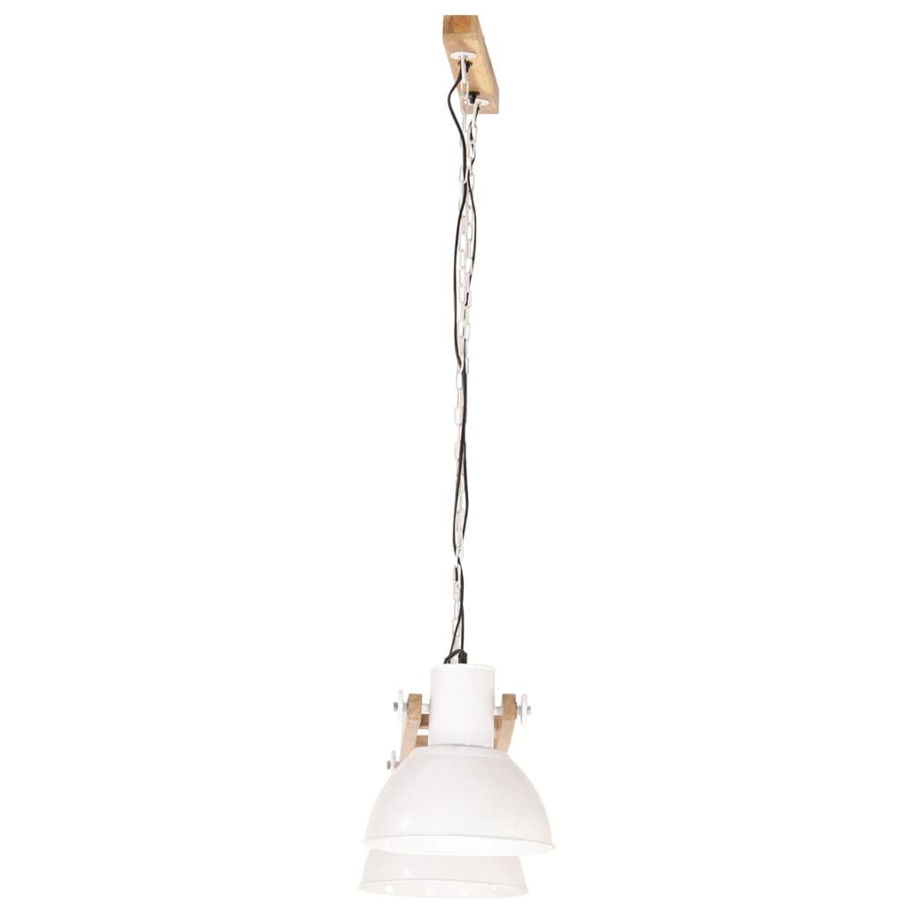 vidaXL Lampă suspendată industrială, 25 W, alb, 109 cm, E27 vidaXL Lampă suspendată industrială, 25 W, alb, 109 cm, E27