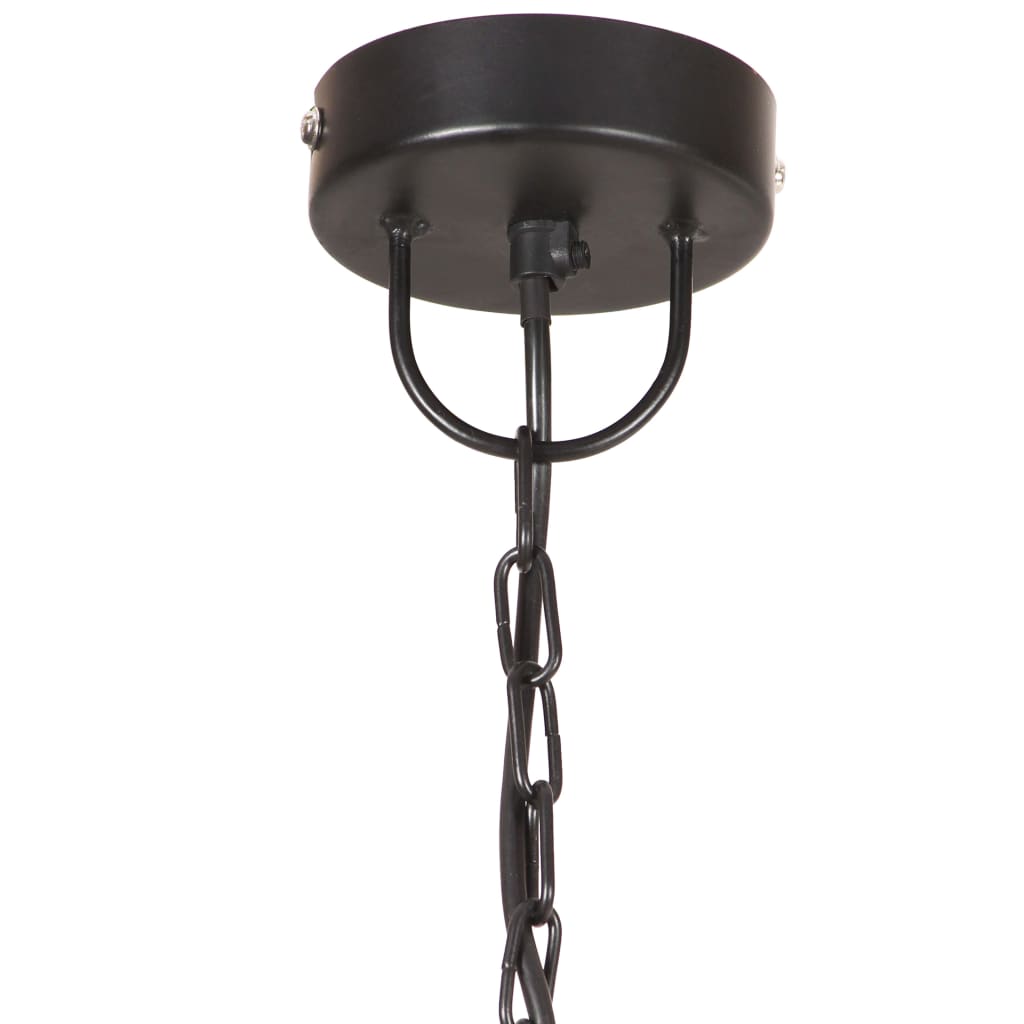 vidaXL Lampă suspendată industrială, negru, 30 cm, 25 W, E27, rotund vidaXL Lampă suspendată industrială, negru, 30 cm, 25 W, E27, rotund