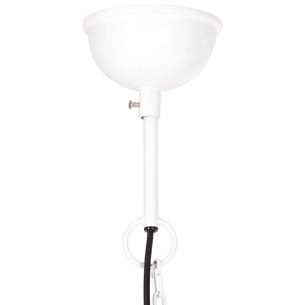 vidaXL Lampă suspendată industrială, 25 W, alb, 40 cm, E27, rotund vidaXL Lampă suspendată industrială, 25 W, alb, 40 cm, E27, rotund
