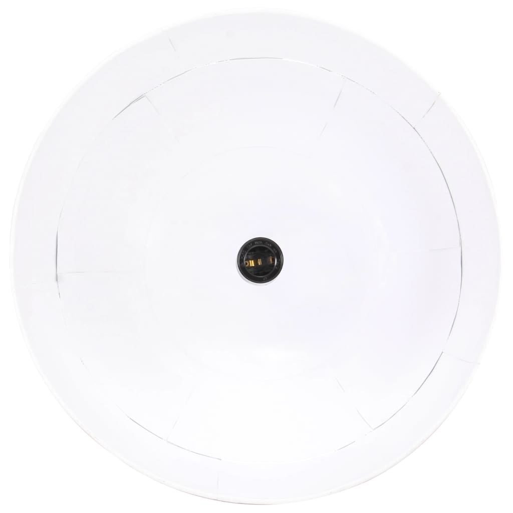 vidaXL Lustră industrială vintage, 25 W, alb, rotund, 41 cm E27 vidaXL Lustră industrială vintage, 25 W, alb, rotund, 41 cm E27