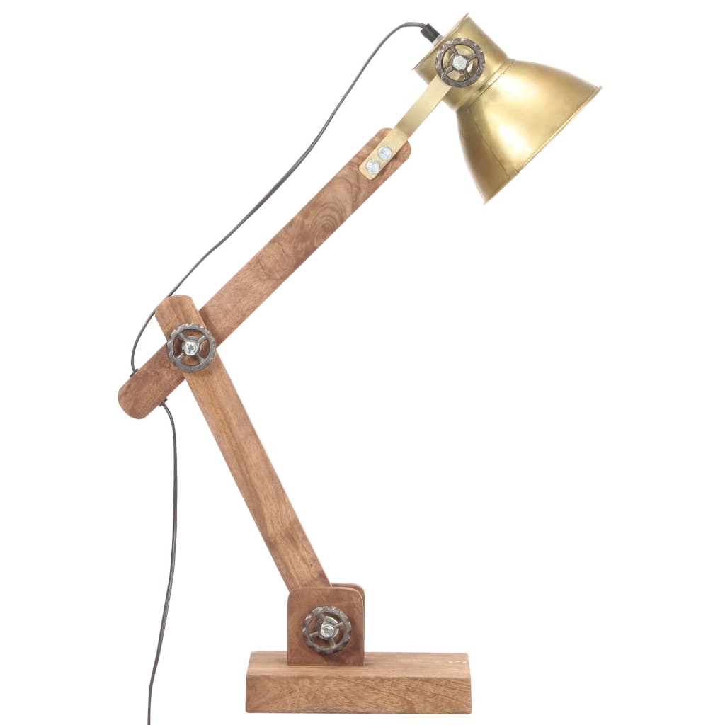 vidaXL Lampă de birou industrială, alamă, 58x18x90 cm, E27, rotund vidaXL Lampă de birou industrială, alamă, 58x18x90 cm, E27, rotund
