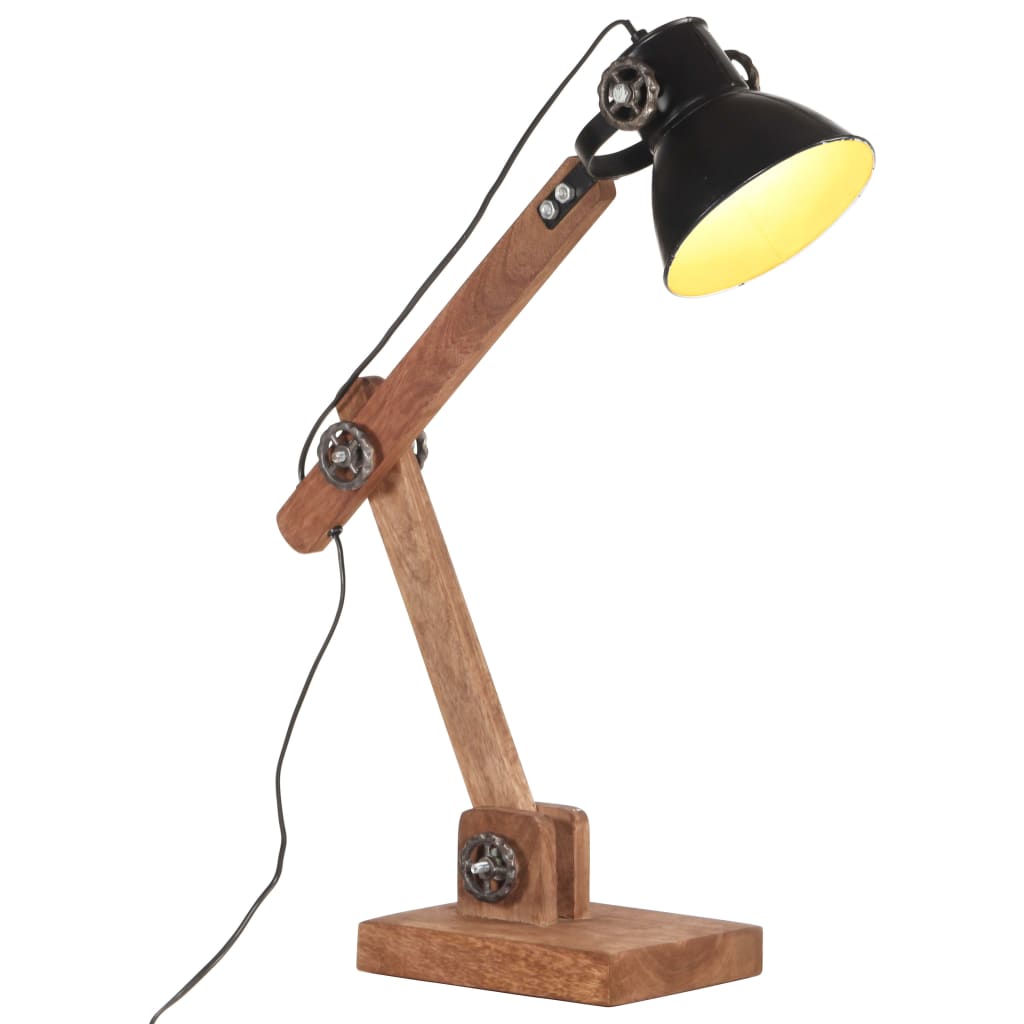 vidaXL Lampă de birou industrială, negru, 58x18x90 cm, E27, rotund vidaXL Lampă de birou industrială, negru, 58x18x90 cm, E27, rotund