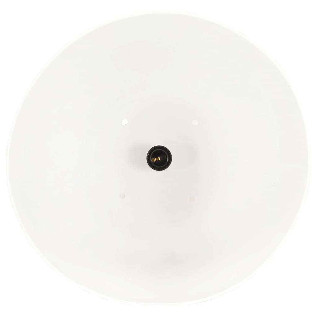 vidaXL Lampă suspendată industrială, 25 W, alb, 42 cm, E27, rotund vidaXL Lampă suspendată industrială, 25 W, alb, 42 cm, E27, rotund