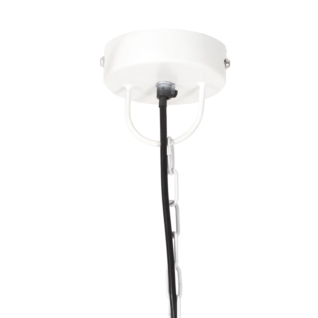 vidaXL Lampă suspendată industrială, 25 W, alb, 42 cm, E27, rotund vidaXL Lampă suspendată industrială, 25 W, alb, 42 cm, E27, rotund