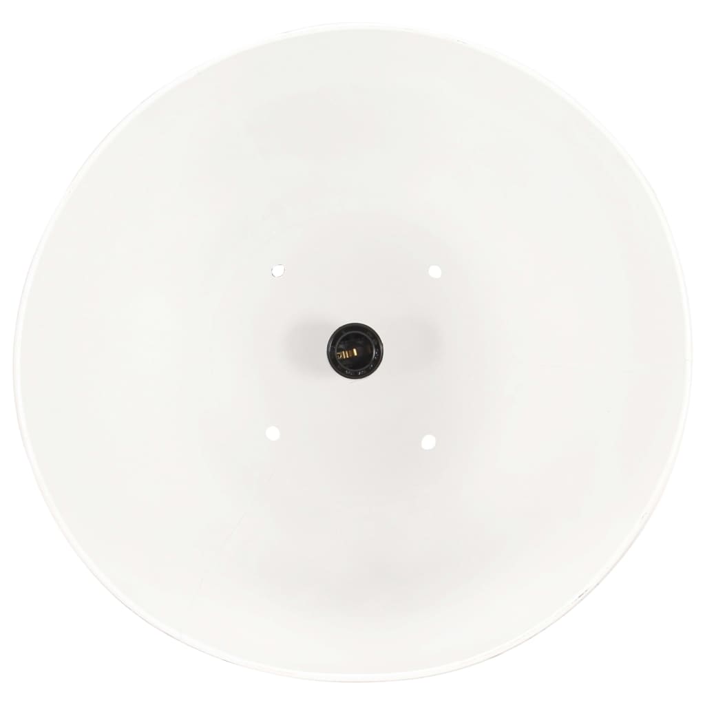 vidaXL Lampă suspendată industrială, 25 W, alb, 32 cm, E27, rotund vidaXL Lampă suspendată industrială, 25 W, alb, 32 cm, E27, rotund