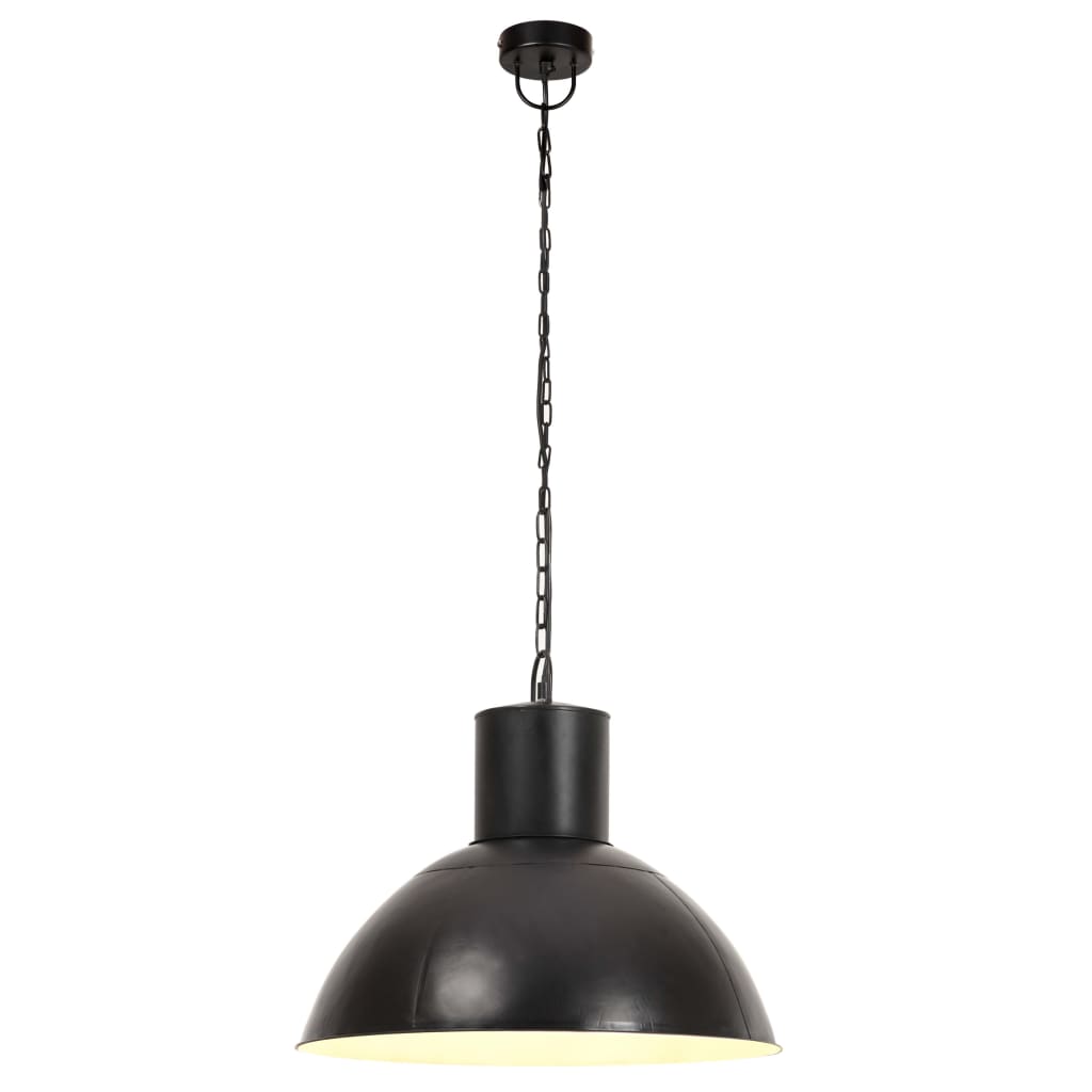 vidaXL Lampă suspendată, negru, rotund, 48 cm, 25 W, E27 vidaXL Lampă suspendată, negru, rotund, 48 cm, 25 W, E27