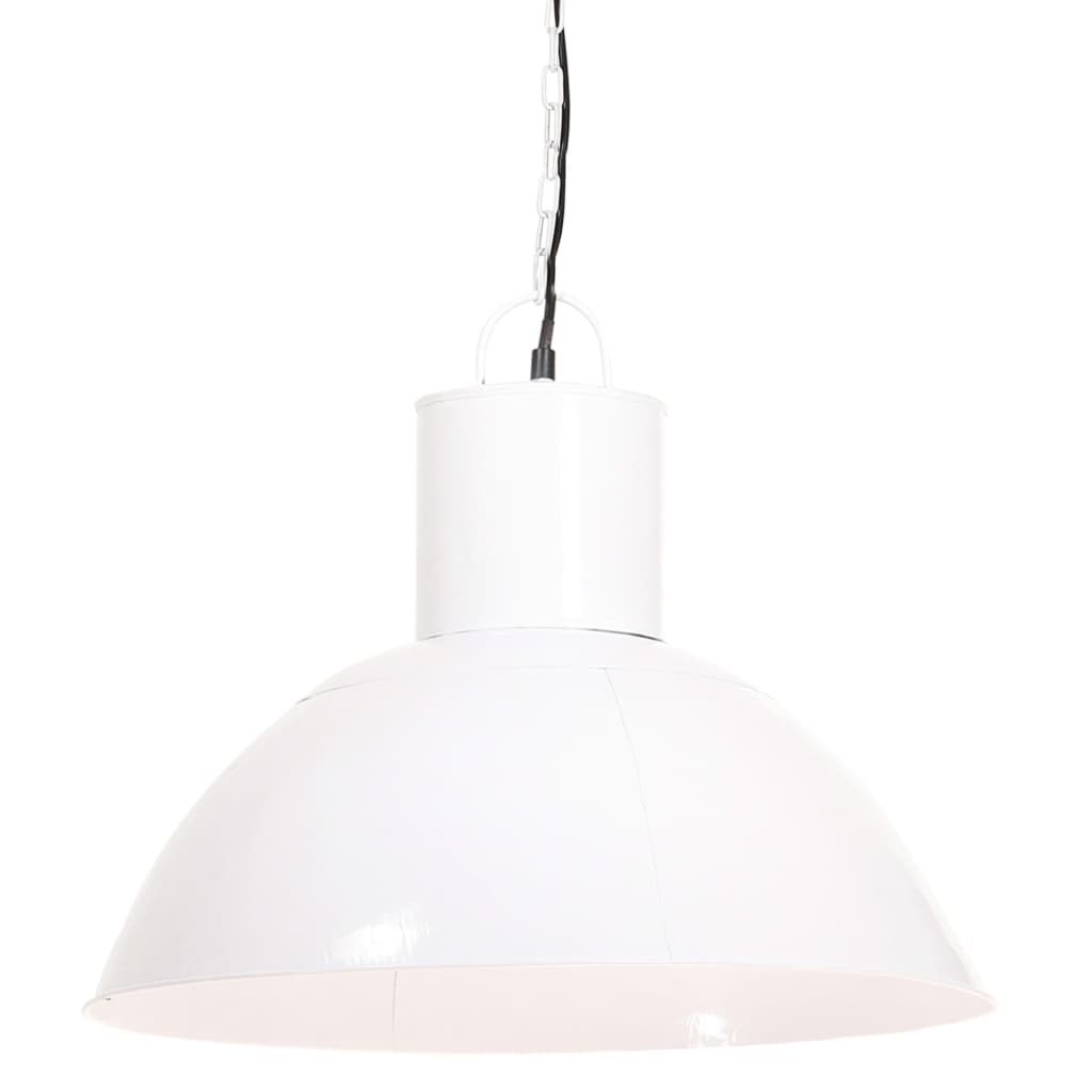 vidaXL Lampă suspendată, 25 W, alb, rotund, 48 cm, E27 vidaXL Lampă suspendată, 25 W, alb, rotund, 48 cm, E27