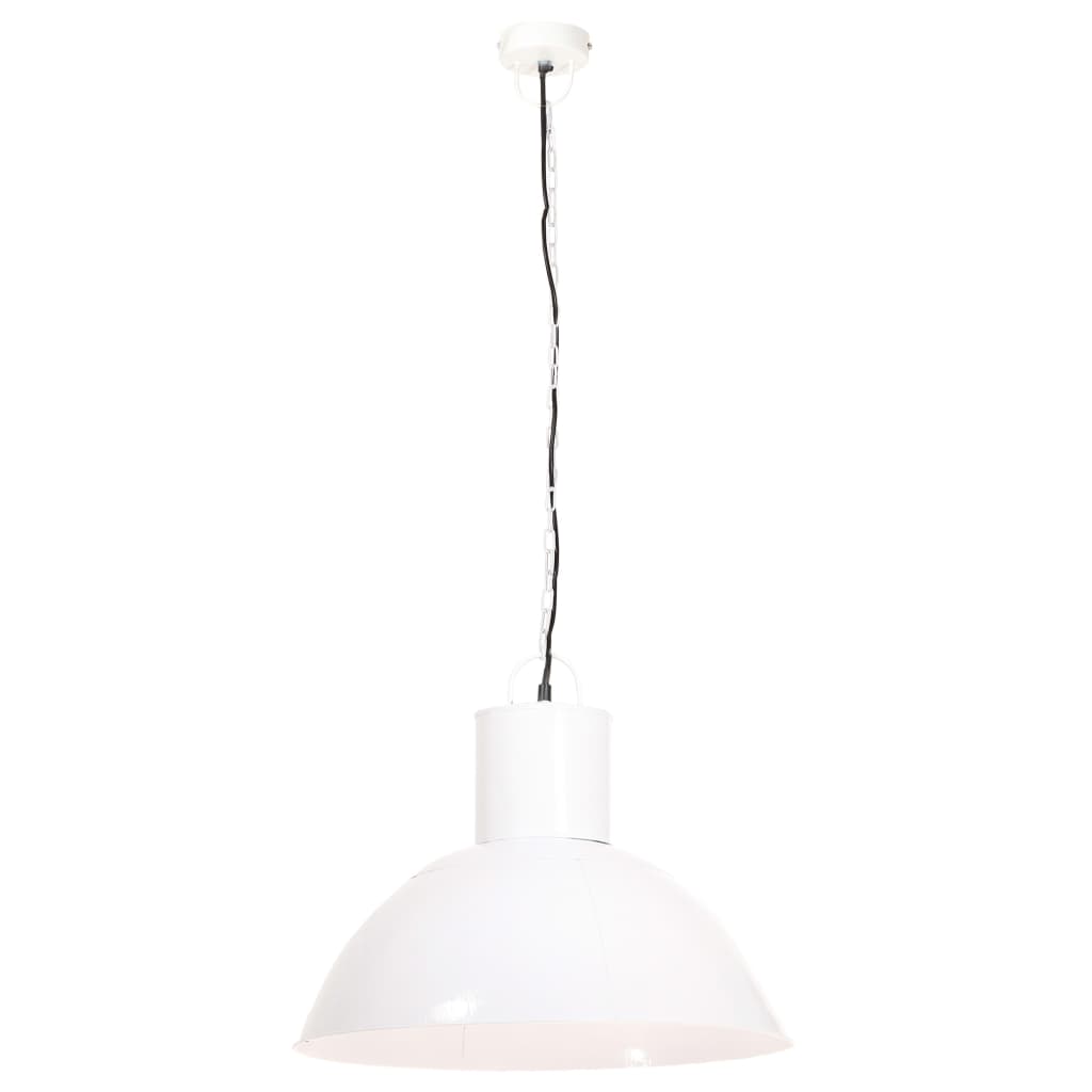 vidaXL Lampă suspendată, 25 W, alb, rotund, 48 cm, E27 vidaXL Lampă suspendată, 25 W, alb, rotund, 48 cm, E27