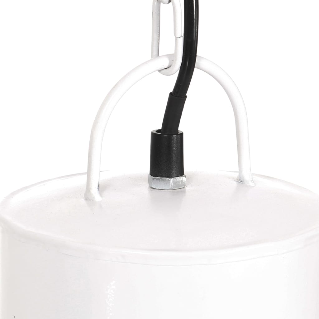vidaXL Lampă suspendată, 25 W, alb, rotund, 48 cm, E27 vidaXL Lampă suspendată, 25 W, alb, rotund, 48 cm, E27