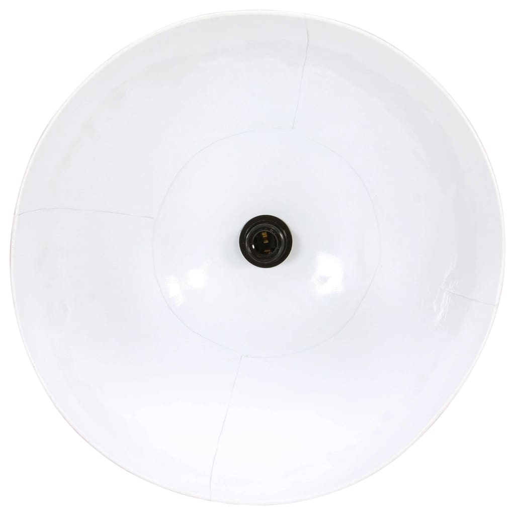 vidaXL Lampă suspendată, 25 W, alb, rotund, 48 cm, E27 vidaXL Lampă suspendată, 25 W, alb, rotund, 48 cm, E27