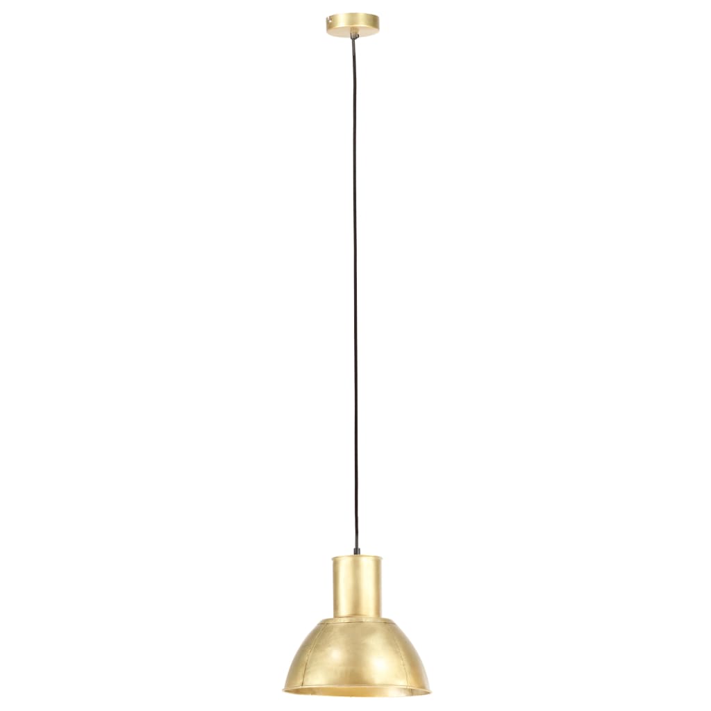 vidaXL Lampă suspendată, 25 W, culoare alamă, rotund, 28,5 cm, E27 vidaXL Lampă suspendată, 25 W, culoare alamă, rotund, 28,5 cm, E27