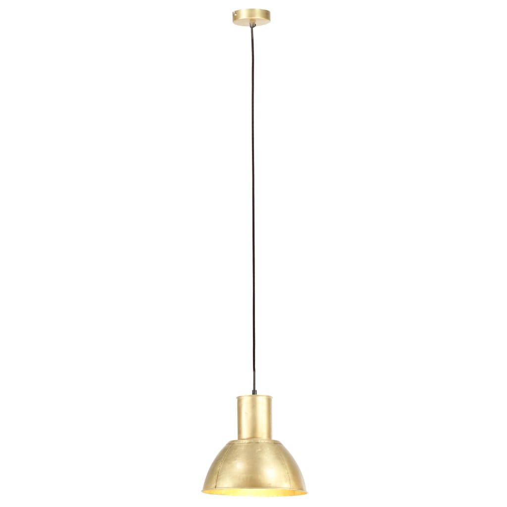 vidaXL Lampă suspendată, 25 W, culoare alamă, rotund, 28,5 cm, E27 vidaXL Lampă suspendată, 25 W, culoare alamă, rotund, 28,5 cm, E27