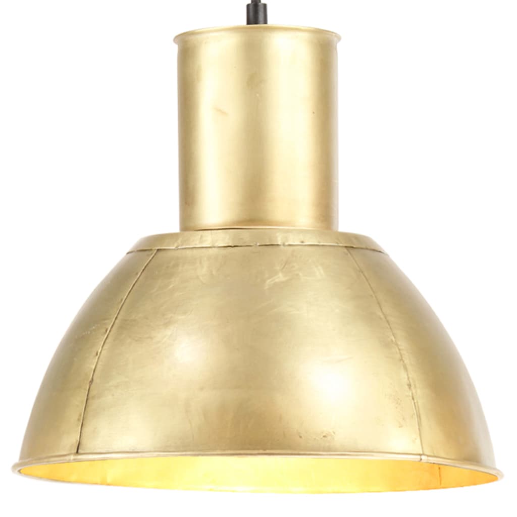 vidaXL Lampă suspendată, 25 W, culoare alamă, rotund, 28,5 cm, E27 vidaXL Lampă suspendată, 25 W, culoare alamă, rotund, 28,5 cm, E27