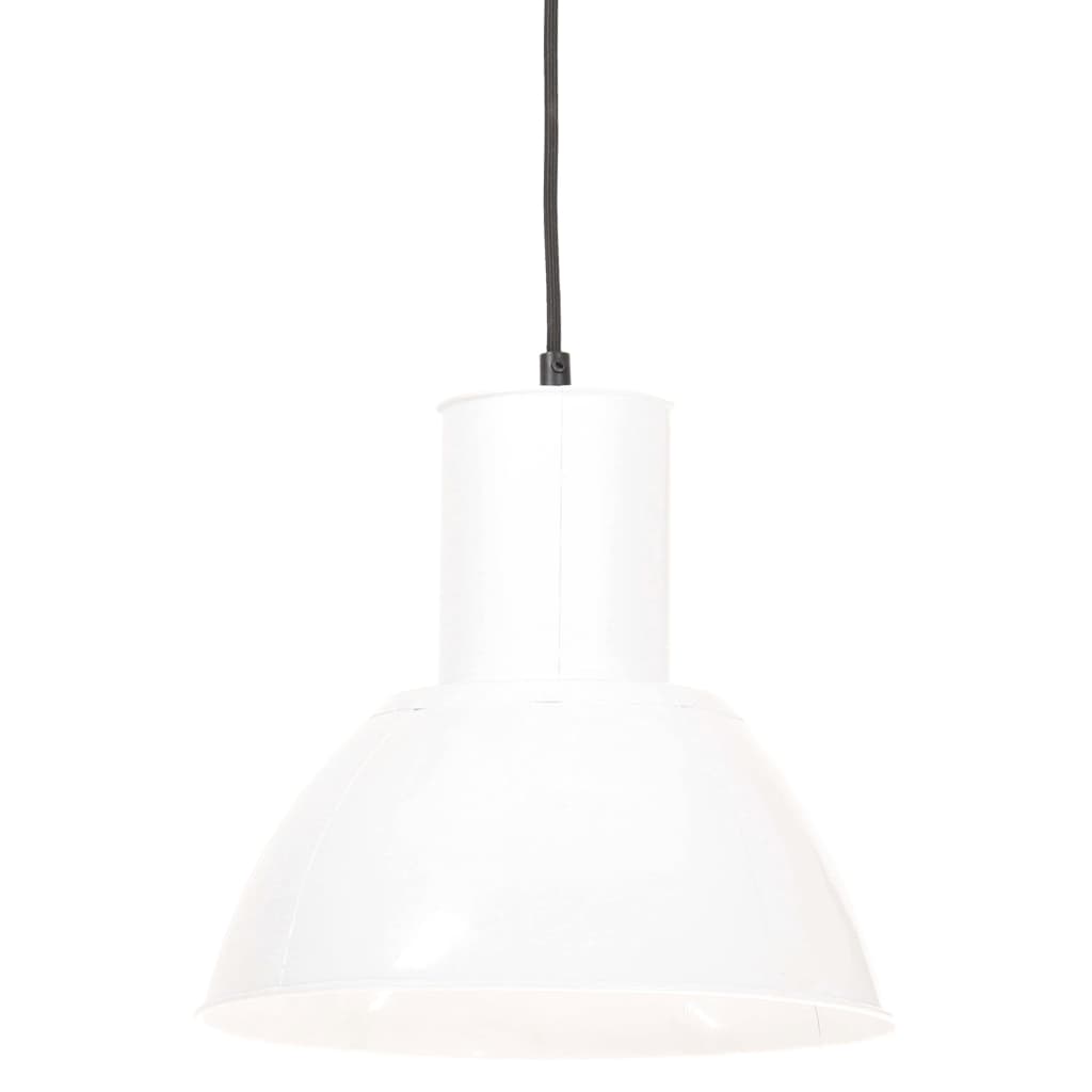 vidaXL Lampă suspendată, 25 W, alb, rotund, 28,5 cm, E27 vidaXL Lampă suspendată, 25 W, alb, rotund, 28,5 cm, E27