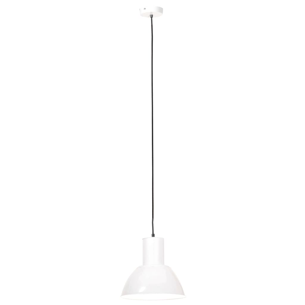 vidaXL Lampă suspendată, 25 W, alb, rotund, 28,5 cm, E27 vidaXL Lampă suspendată, 25 W, alb, rotund, 28,5 cm, E27