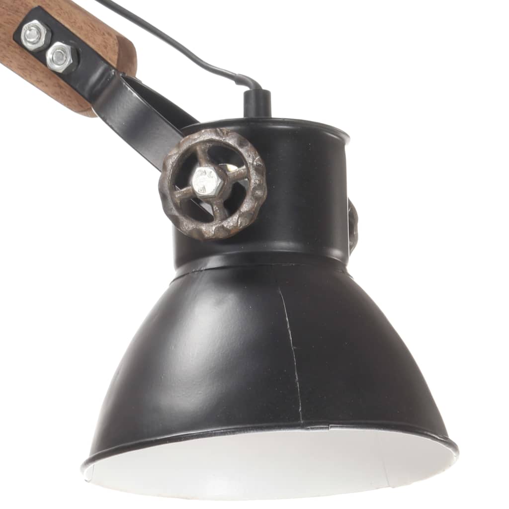 vidaXL Lampă de perete, stil industrial, negru, rotund, E27 vidaXL Lampă de perete, stil industrial, negru, rotund, E27