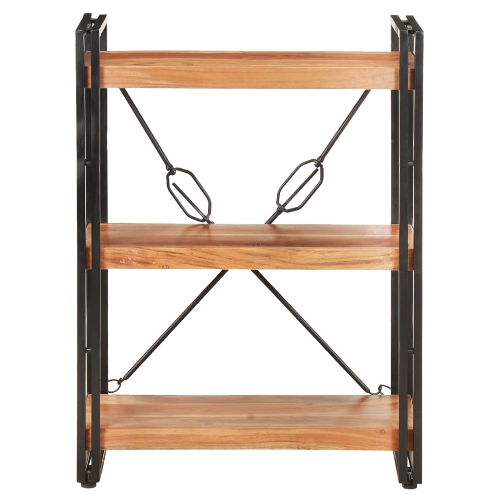 vidaXL Bibliotecă cu 3 rafturi, 60x30x80 cm, lemn masiv de acacia vidaXL Bibliotecă cu 3 rafturi, 60x30x80 cm, lemn masiv de acacia