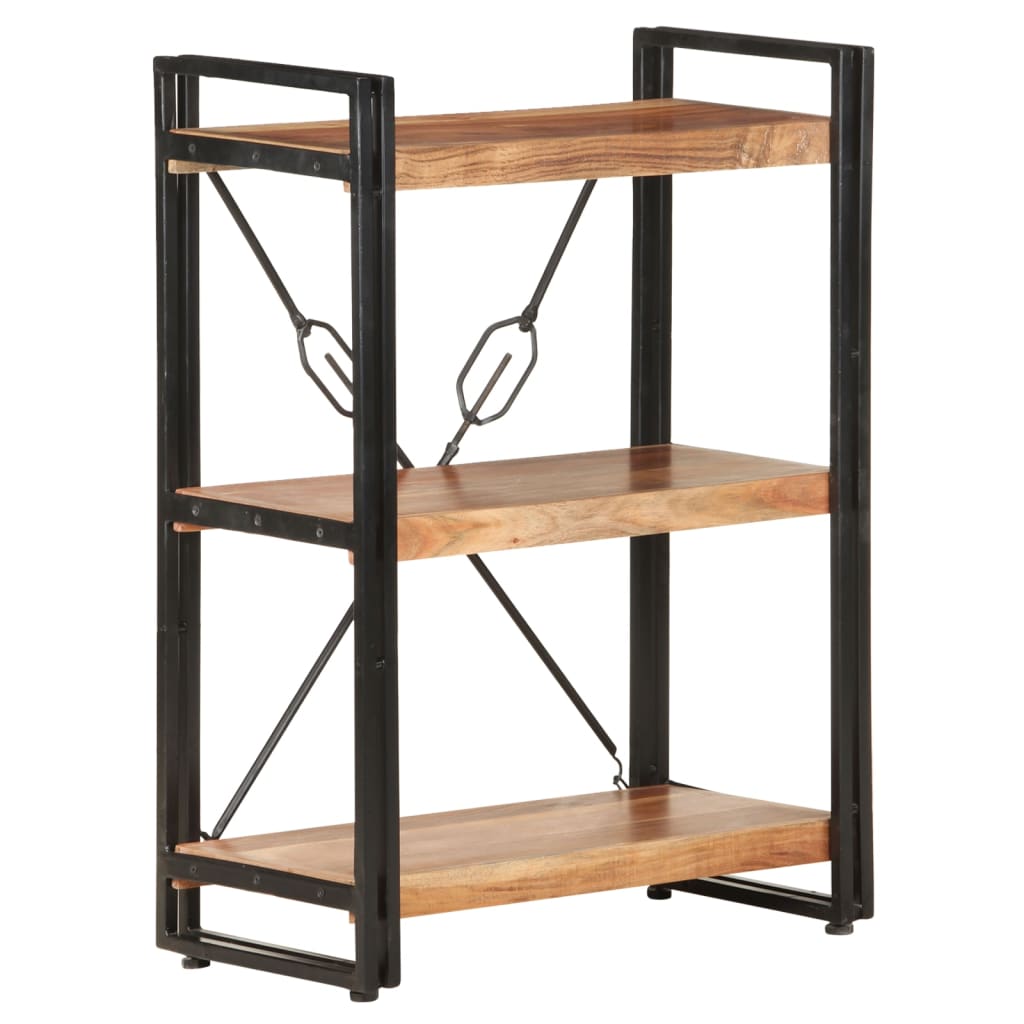 vidaXL Bibliotecă cu 3 rafturi, 60x30x80 cm, lemn masiv de acacia vidaXL Bibliotecă cu 3 rafturi, 60x30x80 cm, lemn masiv de acacia