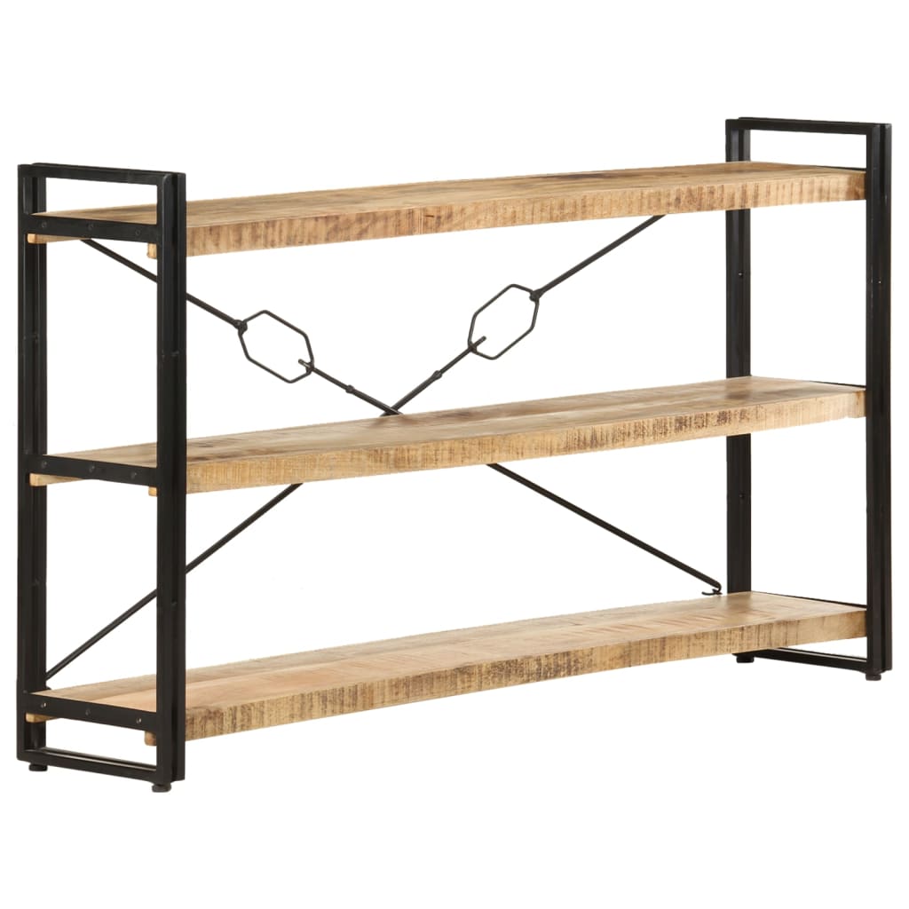 vidaXL Bibliotecă cu 3 niveluri, 140x30x80 cm, lemn masiv de mango vidaXL Bibliotecă cu 3 niveluri, 140x30x80 cm, lemn masiv de mango