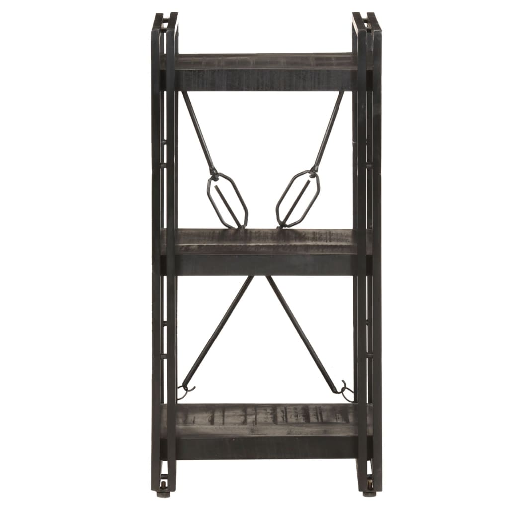 vidaXL Bibliotecă cu 3 rafturi, negru, 40x30x80 cm, lemn masiv mango vidaXL Bibliotecă cu 3 rafturi, negru, 40x30x80 cm, lemn masiv mango