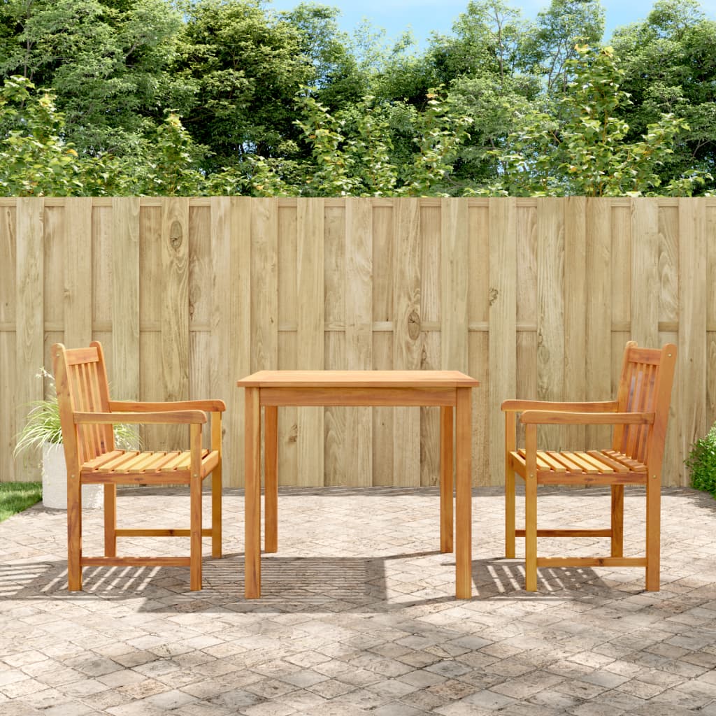 vidaXL Set mobilier de grădină, 3 piese, lemn masiv de acacia vidaXL Set mobilier de grădină, 3 piese, lemn masiv de acacia