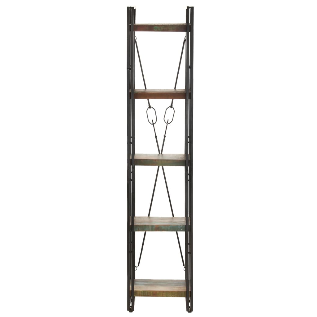 vidaXL Bibliotecă cu 5 rafturi, 40x30x180 cm, lemn masiv reciclat vidaXL Bibliotecă cu 5 rafturi, 40x30x180 cm, lemn masiv reciclat