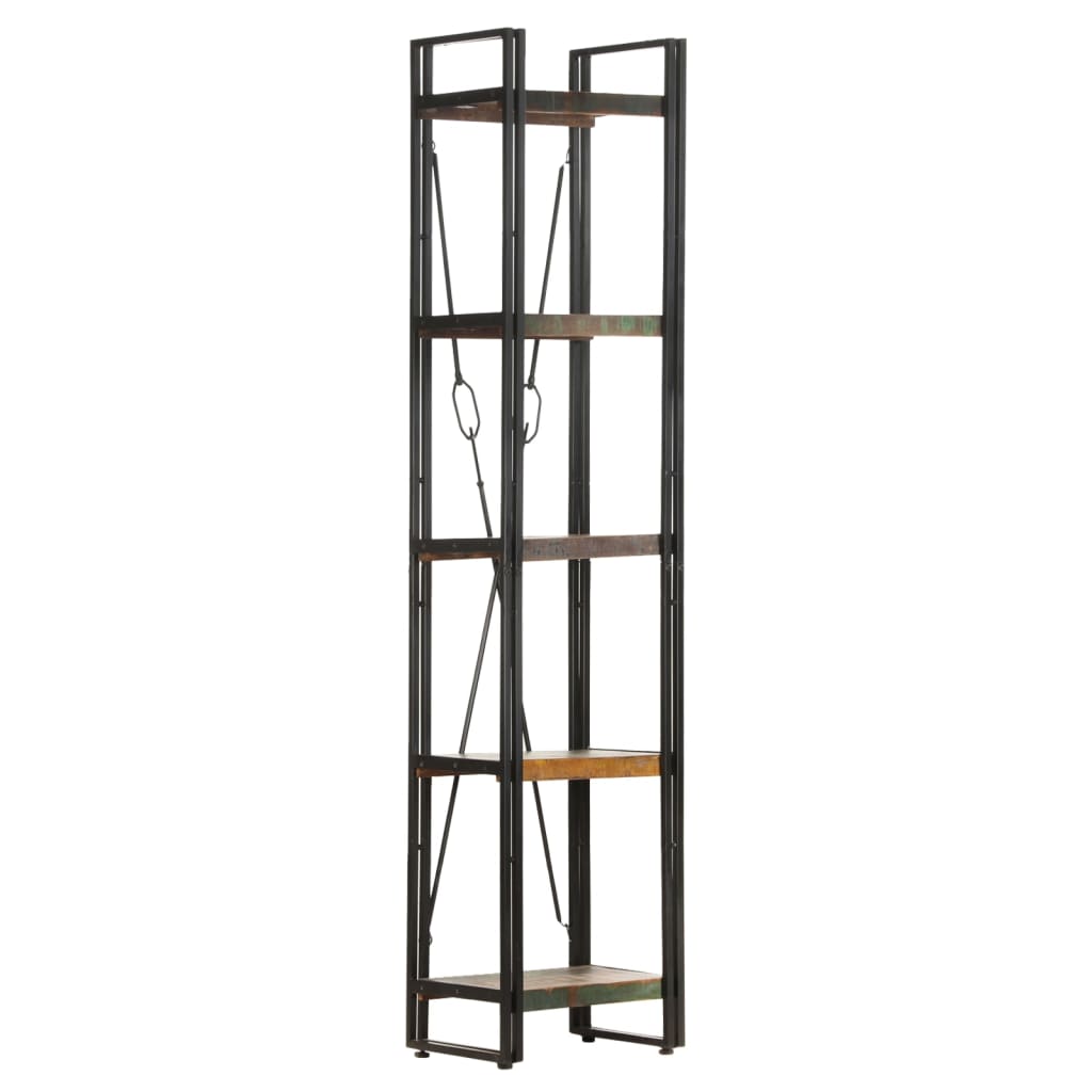 vidaXL Bibliotecă cu 5 rafturi, 40x30x180 cm, lemn masiv reciclat vidaXL Bibliotecă cu 5 rafturi, 40x30x180 cm, lemn masiv reciclat