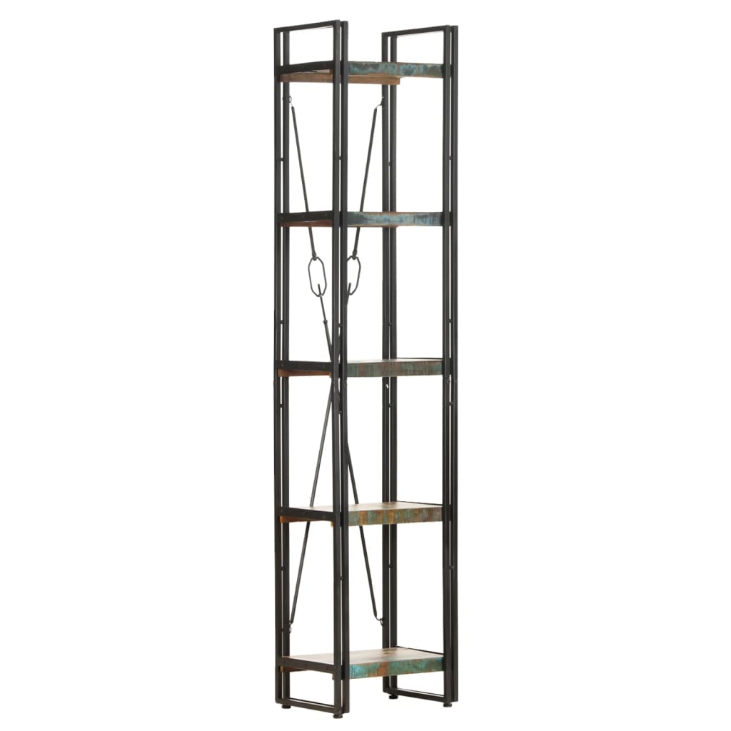 vidaXL Bibliotecă cu 5 rafturi, 40x30x180 cm, lemn masiv reciclat vidaXL Bibliotecă cu 5 rafturi, 40x30x180 cm, lemn masiv reciclat
