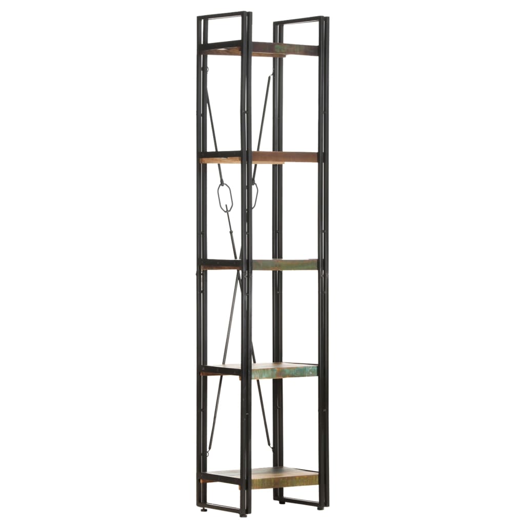 vidaXL Bibliotecă cu 5 rafturi, 40x30x180 cm, lemn masiv reciclat vidaXL Bibliotecă cu 5 rafturi, 40x30x180 cm, lemn masiv reciclat
