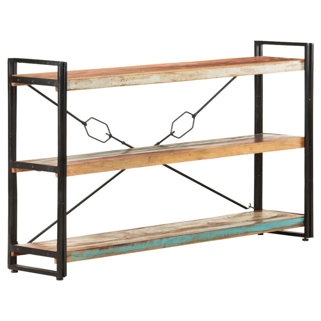 vidaXL Bibliotecă cu 3 rafturi, 140x30x80 cm, lemn masiv reciclat vidaXL Bibliotecă cu 3 rafturi, 140x30x80 cm, lemn masiv reciclat