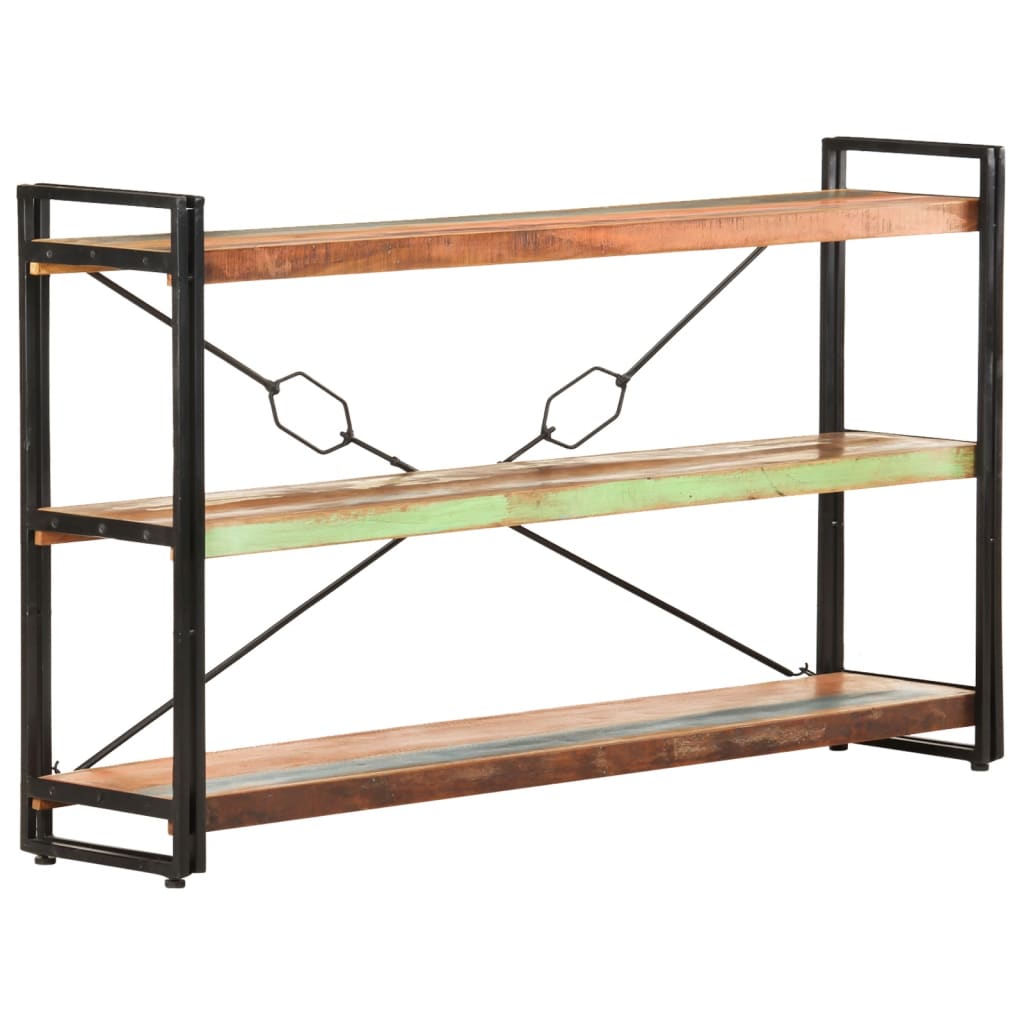 vidaXL Bibliotecă cu 3 rafturi, 140x30x80 cm, lemn masiv reciclat vidaXL Bibliotecă cu 3 rafturi, 140x30x80 cm, lemn masiv reciclat