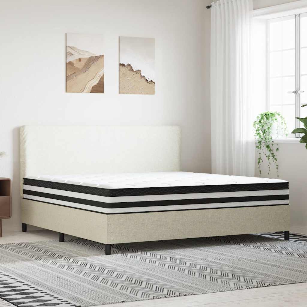 vidaXL Saltea cu arcuri buzunar, fermitate medie, 200x200 cm vidaXL Saltea cu arcuri buzunar, fermitate medie, 200x200 cm